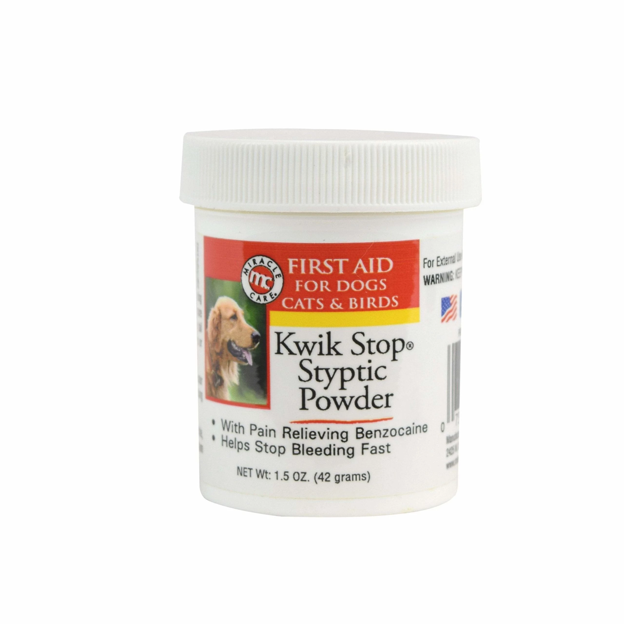 Miracle Care Kwik Stop Styptic Powder 6 oz - AHP PET SUPPLY LLC