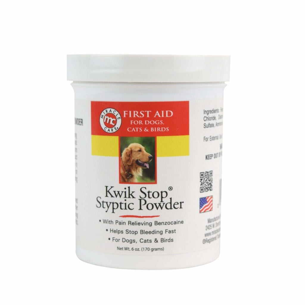 Kwik Stop Styptic Powder Miracle Care Pet Products